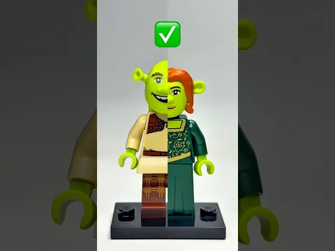Someone Said To Build LEGO Shrek & Fiona Side by Side… #lego #legos #shorts
