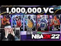 SO MANY INSANE CARDS IN A 1 000 000 VC PACK OPENING FIRST ONLY TIME I BUY VC IN NBA 2K22 MyTEAM