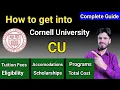 CORNELL UNIVERSITY ADMISSION PROCESS FEES PROGRAMS