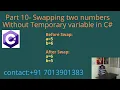Swapping two numbers Without Temporary variable in C - Part 10