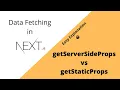 15 Next js Data Fetching getStaticProps vs getServerSideProps TypeScript Mobx