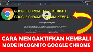cara mengaktifkan mode incognito google chrome solusi google chrome tidak bisa dibuka