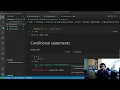 Python basics Conditional statements and loops