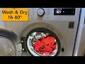 Lagu LG AiDD F4DR3096N3W - Wash \u0026 Dry 1h 40° | Full cycle