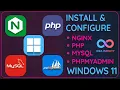 Step-by-Step Guide Install Configure NGINX PHP MySQL and phpMyAdmin on Windows