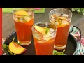 Download Lagu How to Make Peach Iced Tea | Homemade Peach Iced Tea Recipe 🍑🍹