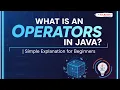 What is an Operator in Java Simple Clear Explanation for Beginners in Telugu