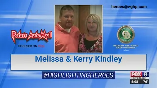FOX8 Highlighting Heroes Melissa Kindley nurse and Kerry Kindley Ecolab employee