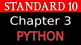 Python Standard 10 Chapter3