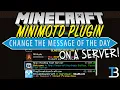 How To Change The Message on The Minecraft Server List MiniMOTD Admin Tutorial