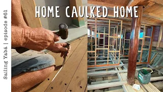 Deck caulking + interior columns + lathe work… so much to do! — Sailing Yabá #61