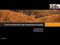 Functional Programming Language Lecture - 1