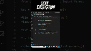 Encrypting Text Using Cryptography