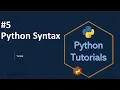 Python syntax Python tutorials