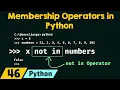 Membership Operators in Python