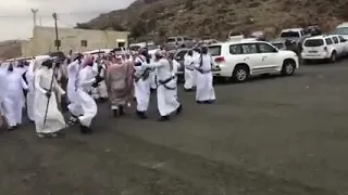 مدقال شبح بيشه واخوه واهل بيشه واهل خميس مشيط وادي بن هشبل في زواج اخونا سعد بن هقشه العسيري دندنها