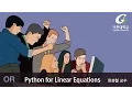 K-MOOC Operations Research Python for Linear Equations