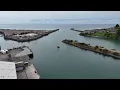 Both Marinas and the Entrance to the Pacific