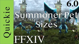 FFXIV Summoner Pet Sizes 6 0
