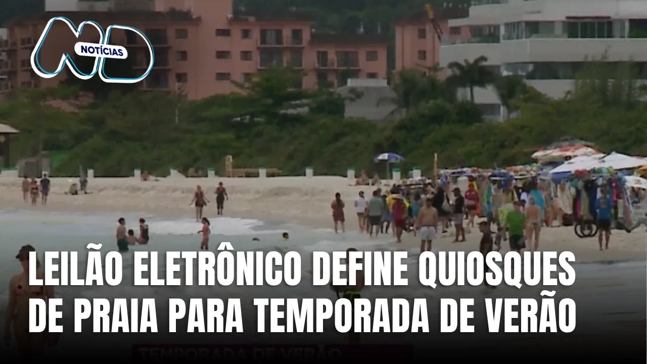 Quiosques de praia passam a ser distribuídos por leilão eletrônico