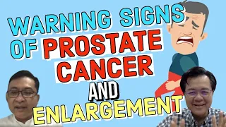 warning signs of prostate cancer and enlargement tips by dr jonathan noble and doc willie ong