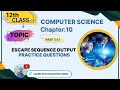 C Programming Output Explained Escape Sequences Format Specifiers Field Width in