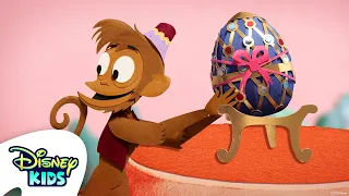 Aladdin | La Corsa di Abu e Rajah Per Salvare il Regalo di Nozze! 🐵🐯🥚| Avventure dei Compagni Disney