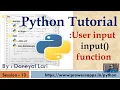 Python Tutorial for Beginners input function in Python Take multiple input in one line