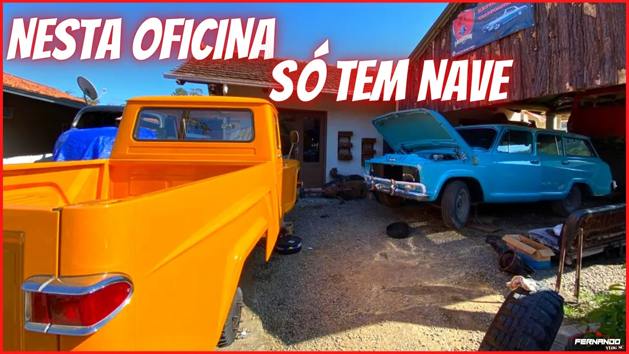 GM C10, VERANEIO, FORD F75 "ESTA OFICINA SÓ MEXE COM NAVE" #fernandovlogsc