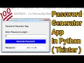 Password Generator App Using Python Tkinter