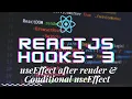 React hooks 3 - useEffect after render Conditional useEffect