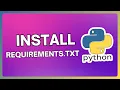 How to Install Requirements txt in Python Pip Install Requirements txt Complete Tutorial Guide