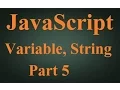Beginner JavaScript Tutorial 5 - Variable and string Hindi