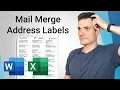 How to Mail Merge Address Labels - Office 365