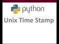 UNIX time stamp conversion