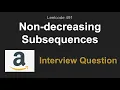 Leetcode 491 Non-decreasing Subsequences