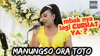 Download MANUNGSO ORA TOTO ( tekomlaku ) di acara hajatan | penyanyi sampai tegang lihat HP MP3