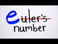 No e doesn t stand for Euler s Number