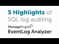 SQL Log Auditing EventLog Analyzer