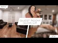 Pool House Guest Room Transformation Cozy Quiet Luxury Makeover - Before After