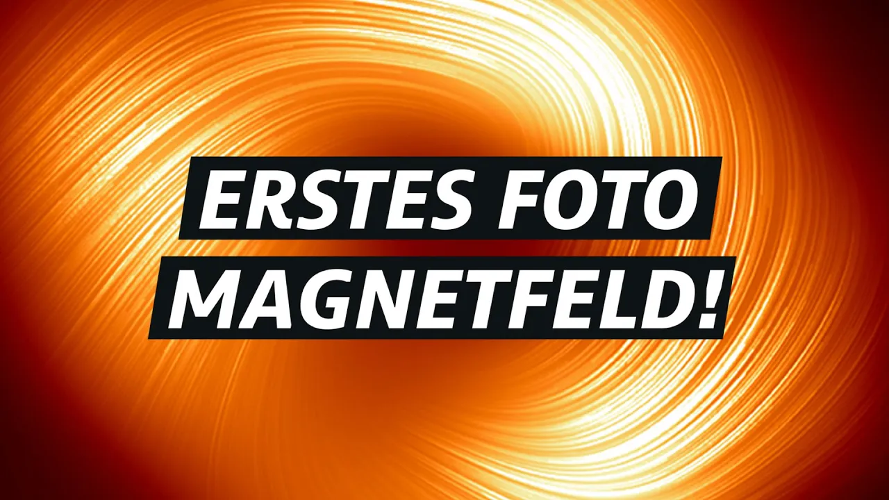 So sieht das Magnetfeld unseres Schwarzen Lochs aus!