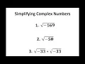 Simplifying Complex Numbers