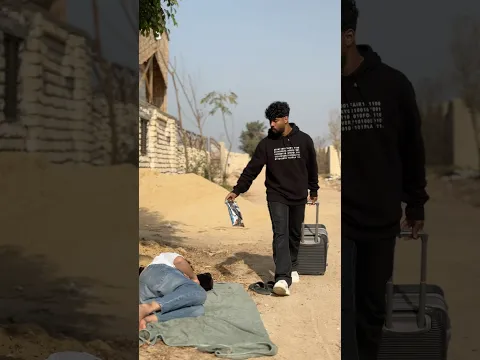 رجع من الغربة لقى أخوه نايم ف الشارع😱