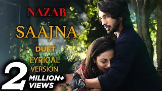 nazar song saajna ansh and piya karaoke lyrics duet piyansh version male female full