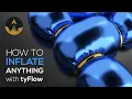 Cloth Balloon Inflation tyFlow Tutorial in 3Ds Max by
