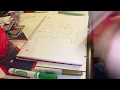 Boston red socks time lapse drawing