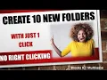 How to Create Multiple Folders at once using a Batch File