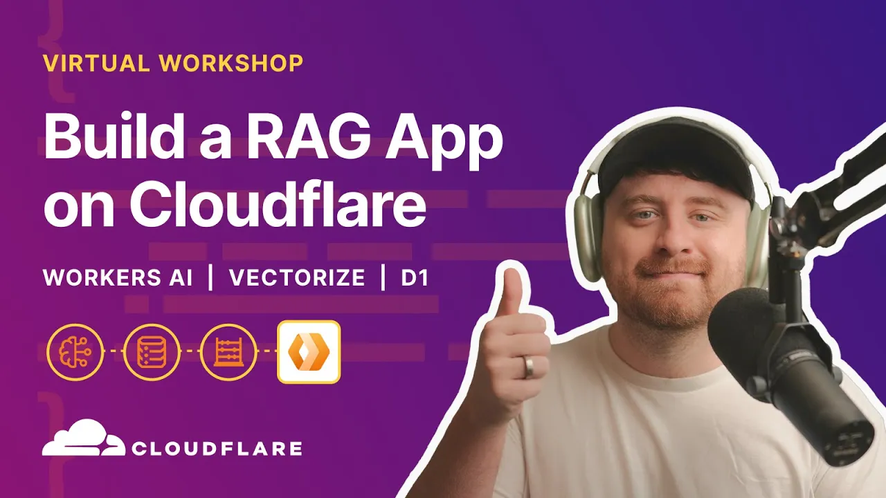 Let's build a RAG App with Llama2 (Cloudflare Workers AI, Vectorize)