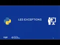 Python les exceptions