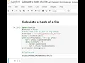 Day 54 Calculate a hash of a file